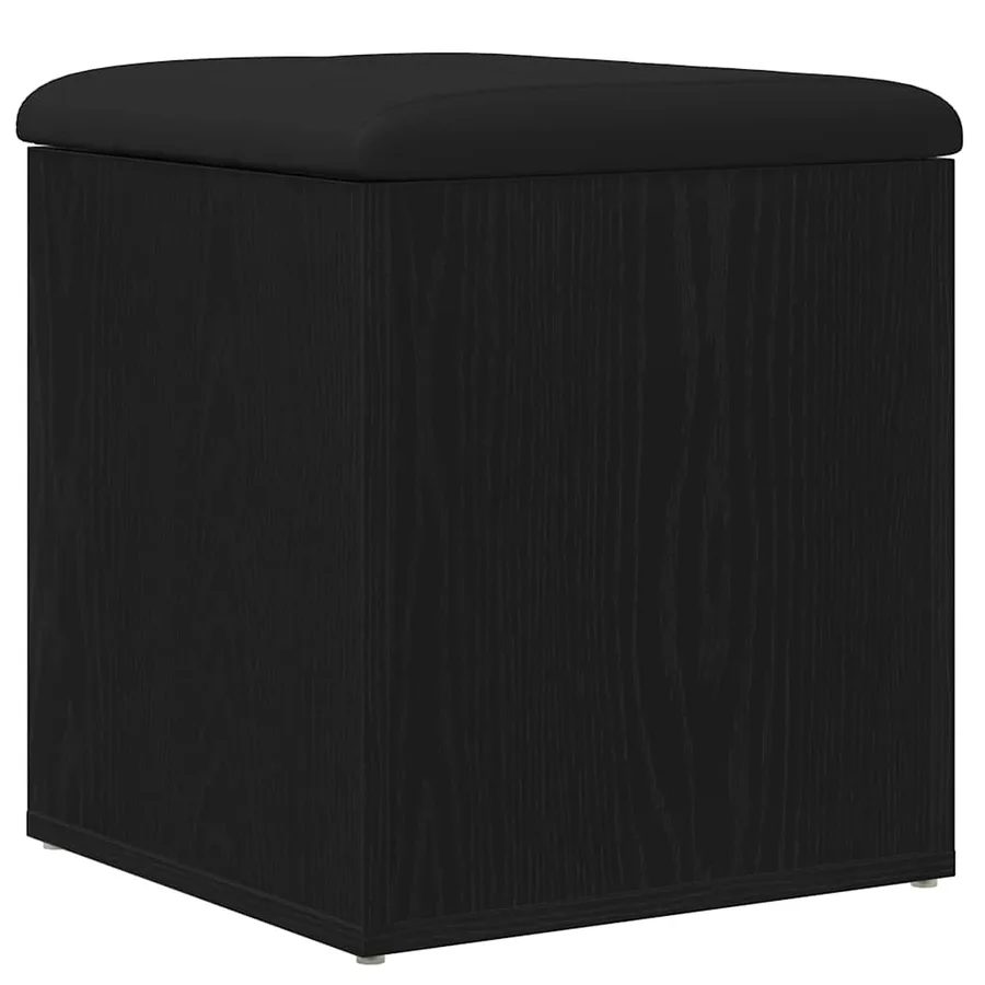 Banc de rangement Chêne noir 42 x 42 x 45 cm Bois d'ingénierie - 2