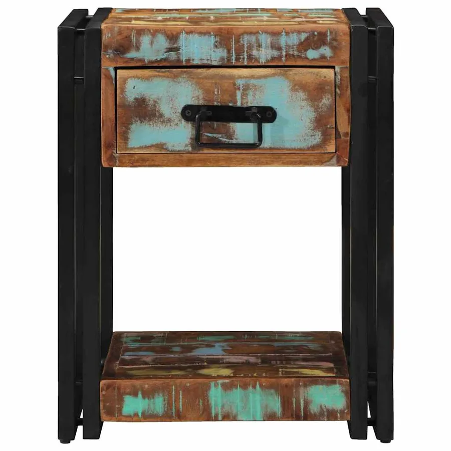 Cabinet de chevet 40 x 40 x 50 cm Bois Recyclé Solide - 6