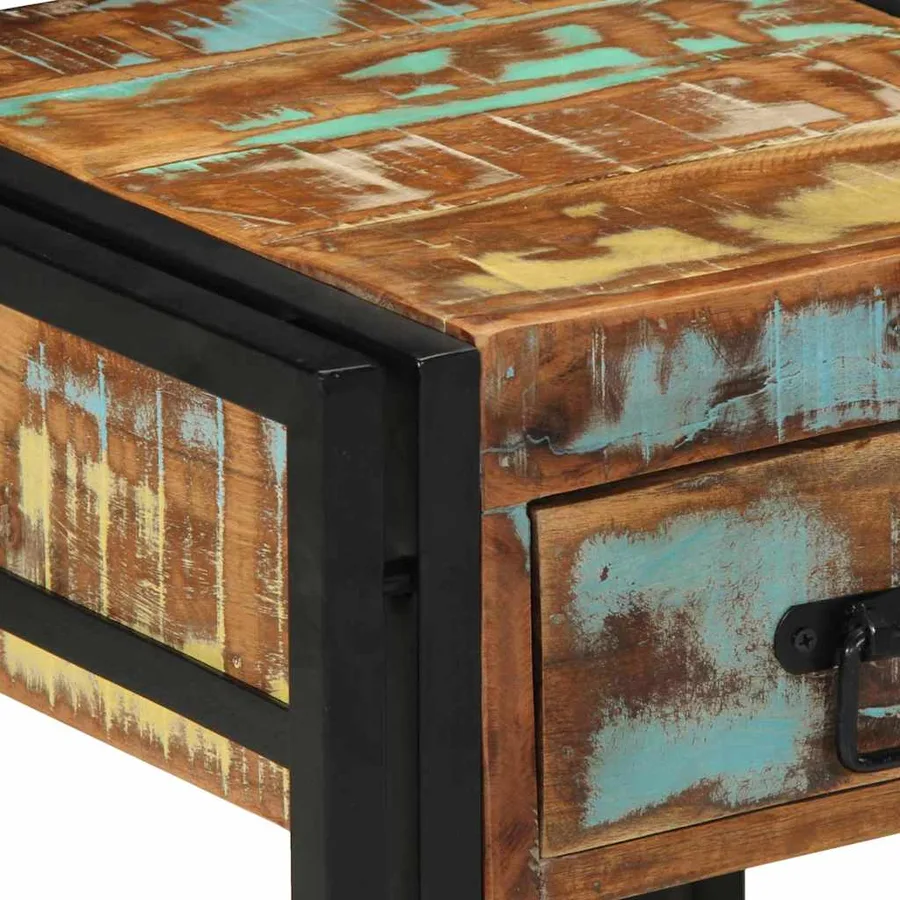 Cabinet de chevet 40 x 40 x 50 cm Bois Recyclé Solide - 8