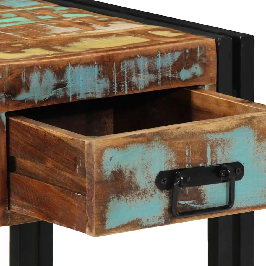 Cabinet de chevet 40 x 40 x 50 cm Bois Recyclé Solide - 9