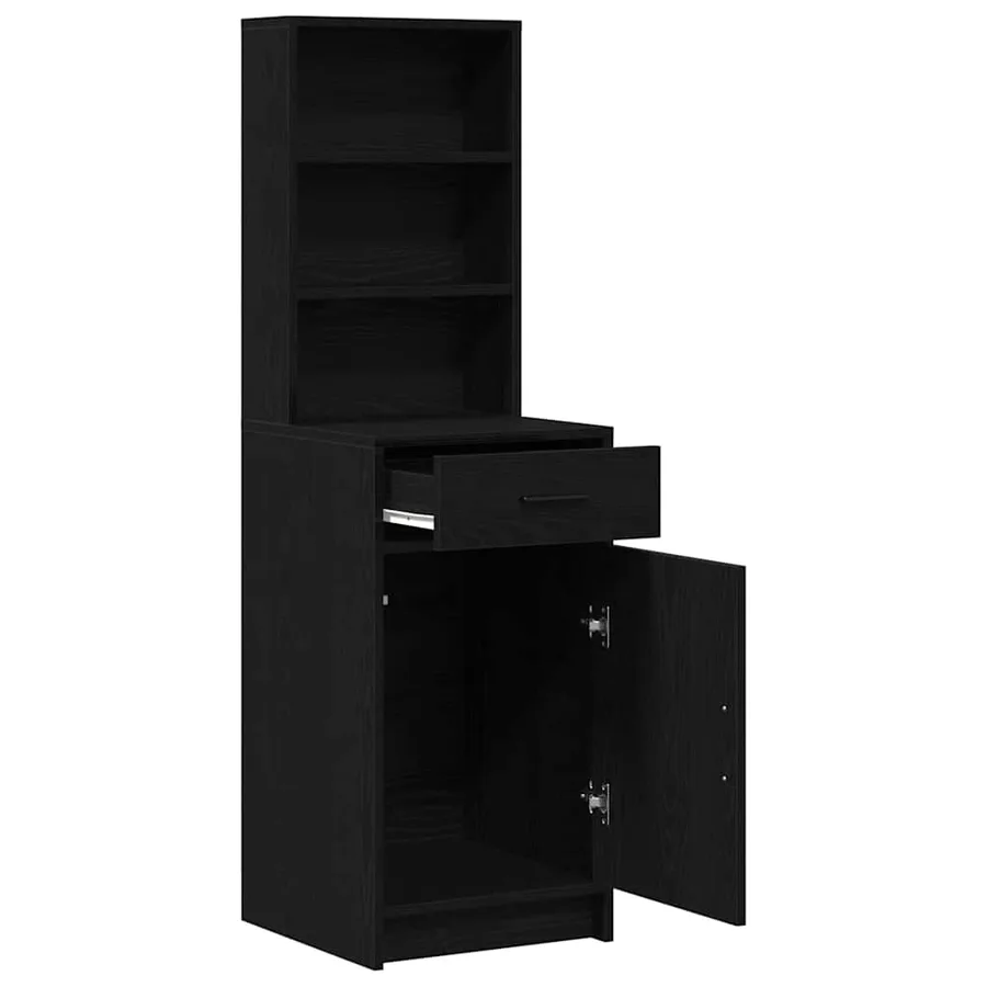 Haut Armoire Chêne noir 40 x 40,5 x 135 cm Bois d'ingénierie - 5