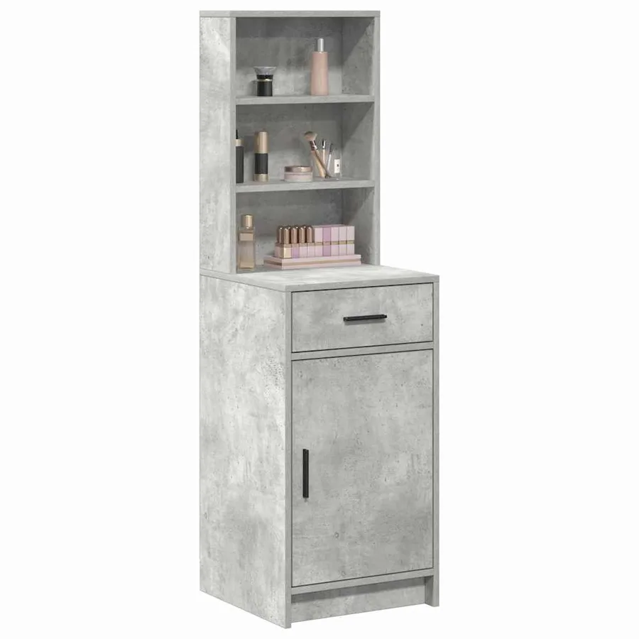 Haut Armoire Gris béton 40 x 40,5 x 135 cm Bois d'ingénierie - 3