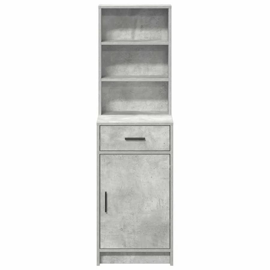 Haut Armoire Gris béton 40 x 40,5 x 135 cm Bois d'ingénierie - 6