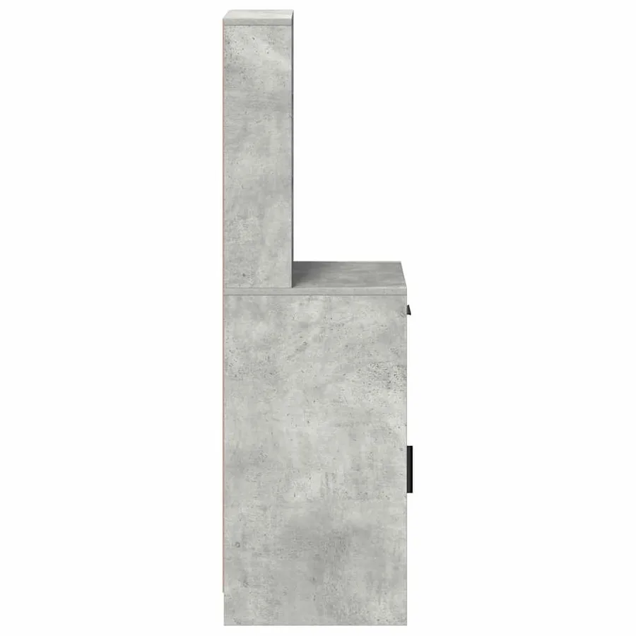 Haut Armoire Gris béton 40 x 40,5 x 135 cm Bois d'ingénierie - 7