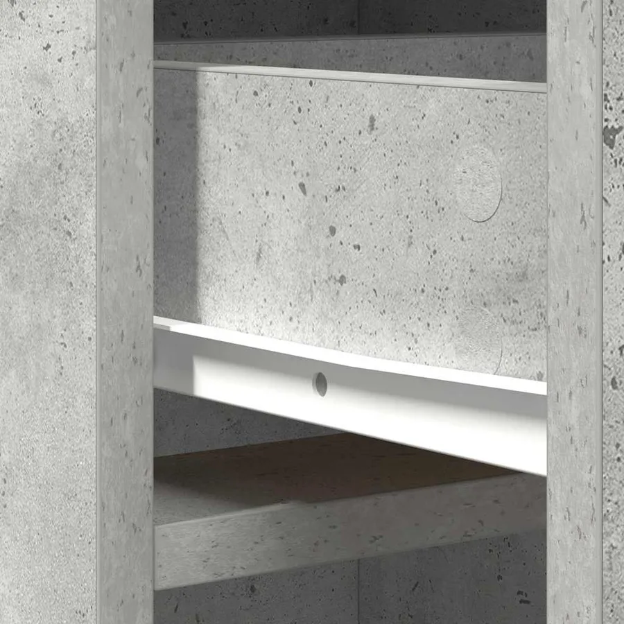 Haut Armoire Gris béton 40 x 40,5 x 135 cm Bois d'ingénierie - 8