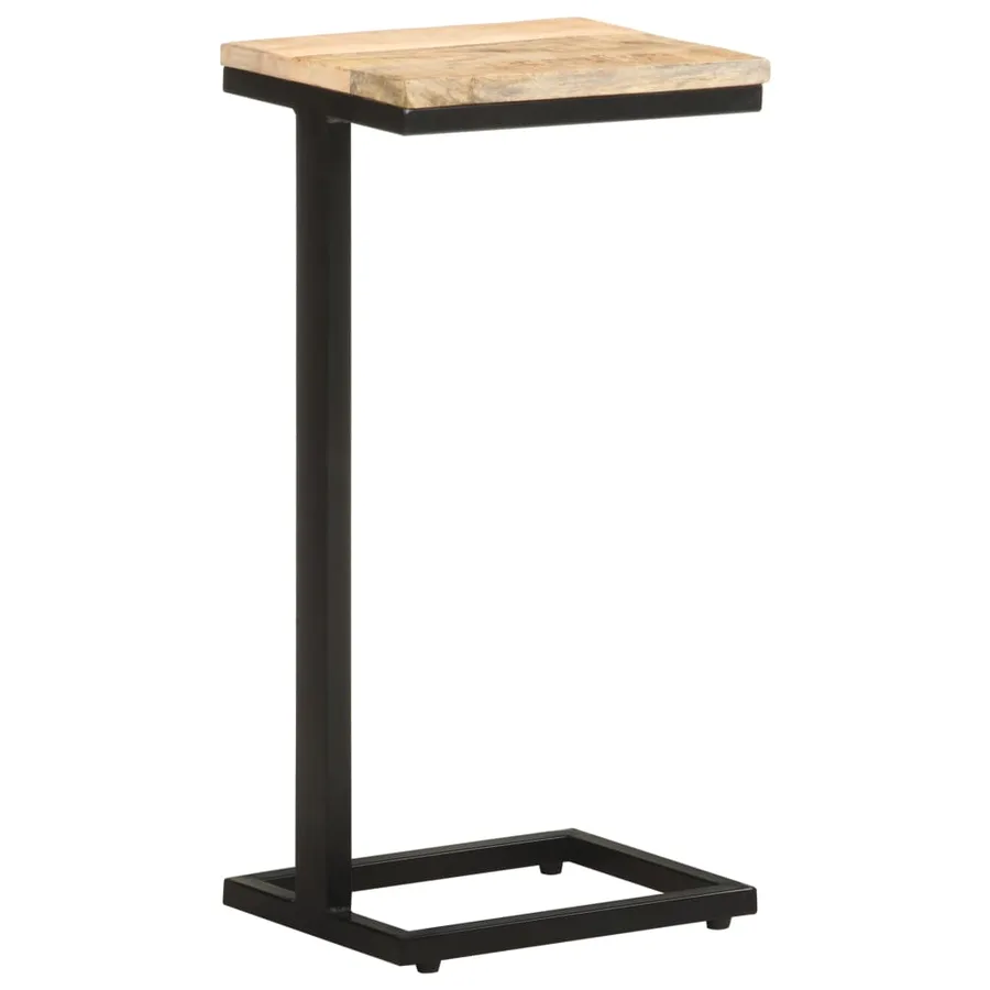 Tables d'appoint 2 pcs 31,5x24,5x64,5 cm Bois de manguier brut - 2
