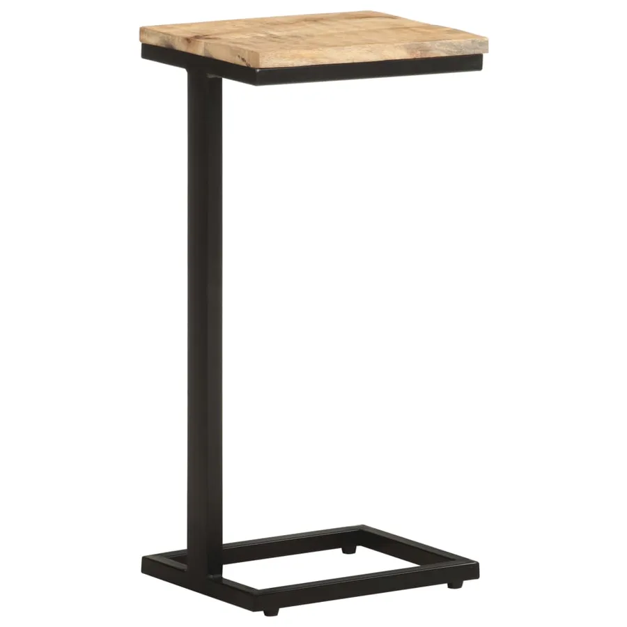 Tables d'appoint 2 pcs 31,5x24,5x64,5 cm Bois de manguier brut - 3