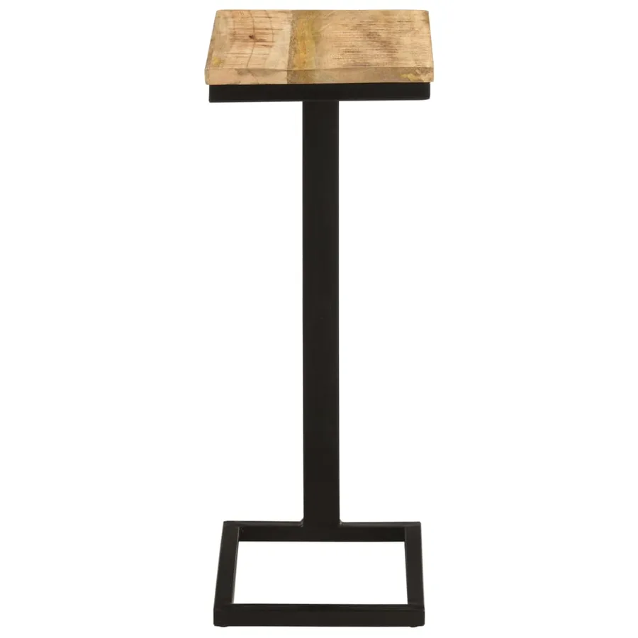 Tables d'appoint 2 pcs 31,5x24,5x64,5 cm Bois de manguier brut - 5
