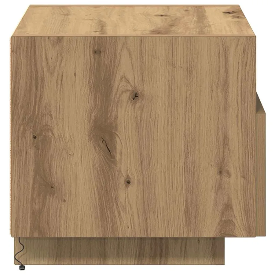 Cabinet de chevet 2 pc Chêne artisanal 40 x 39 x 37 cm - 9