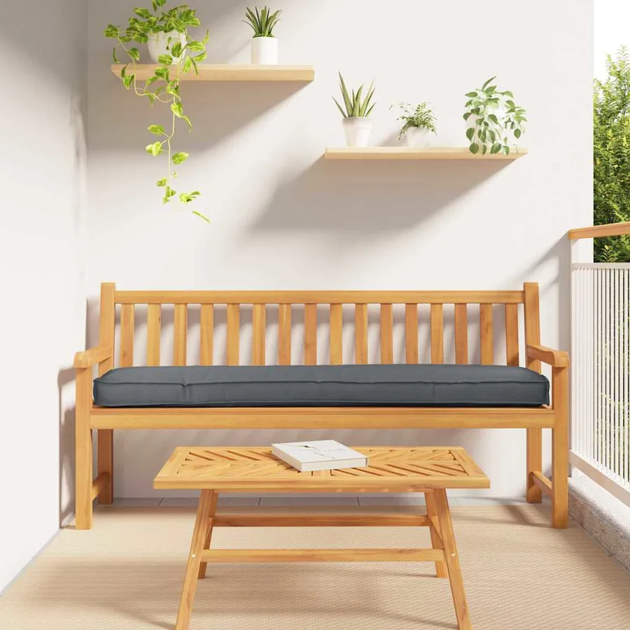 Coussin de palette Anthracite 180 x 40 x 8 cm Tissu Oxford