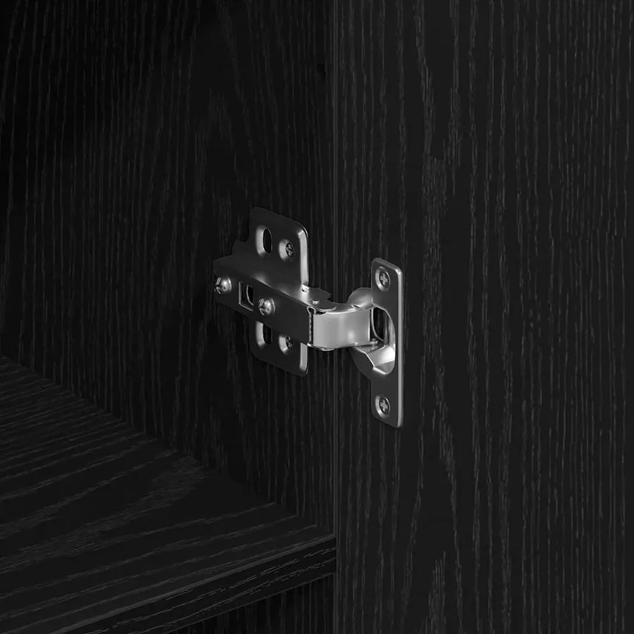 Haut Armoire 2 pcs Chêne noir 69,5 x 34 x 180 cm - 8