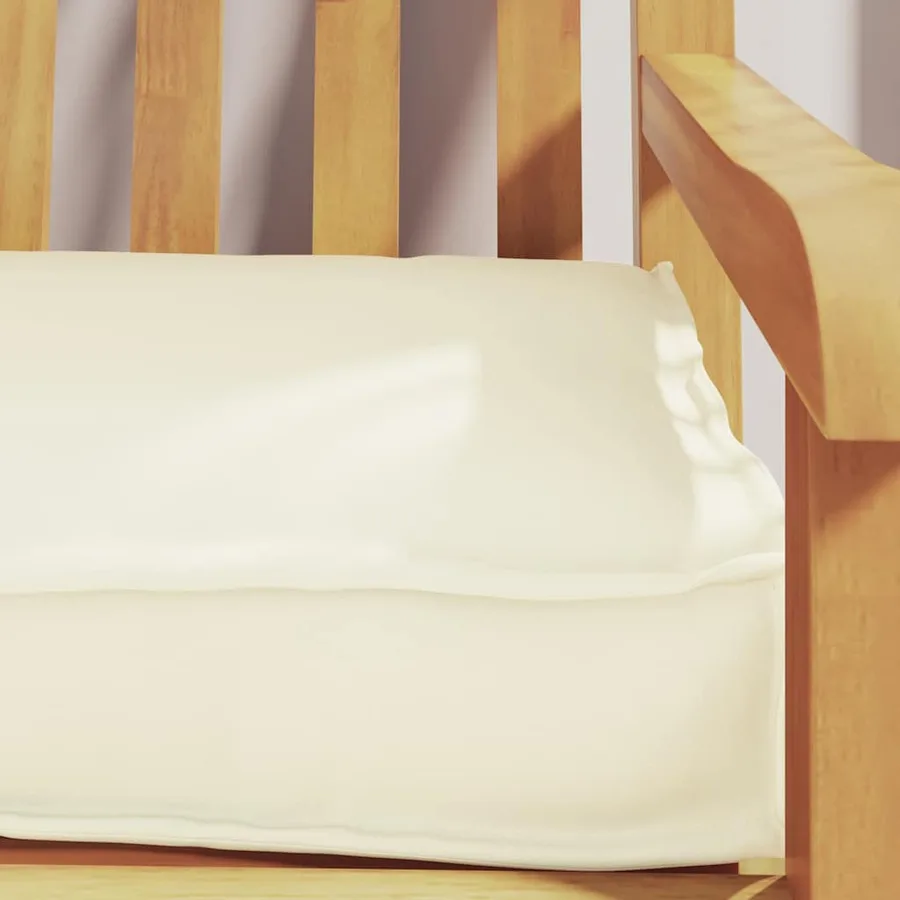 Coussin de palette Crème 200 x 40 x 8 cm Tissu Oxford - 5