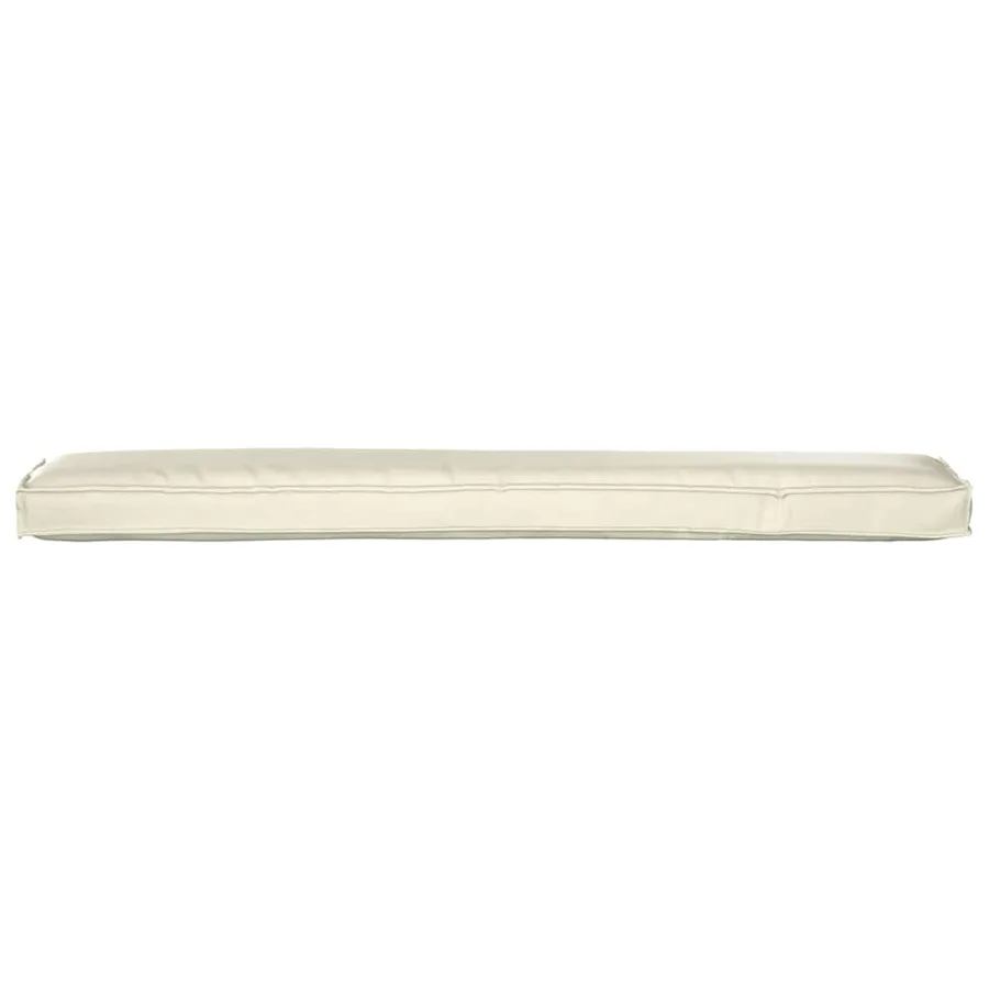 Coussin de palette Crème 200 x 40 x 8 cm Tissu Oxford - 7
