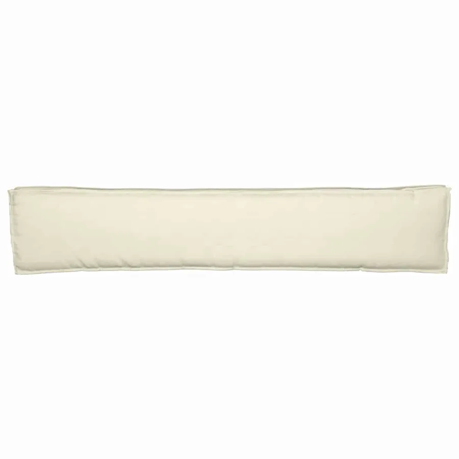 Coussin de palette Crème 200 x 40 x 8 cm Tissu Oxford - 9