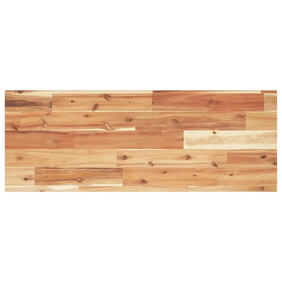 Étagère flottante 80x30x2 cm acacia massif finition à l'huile - 2