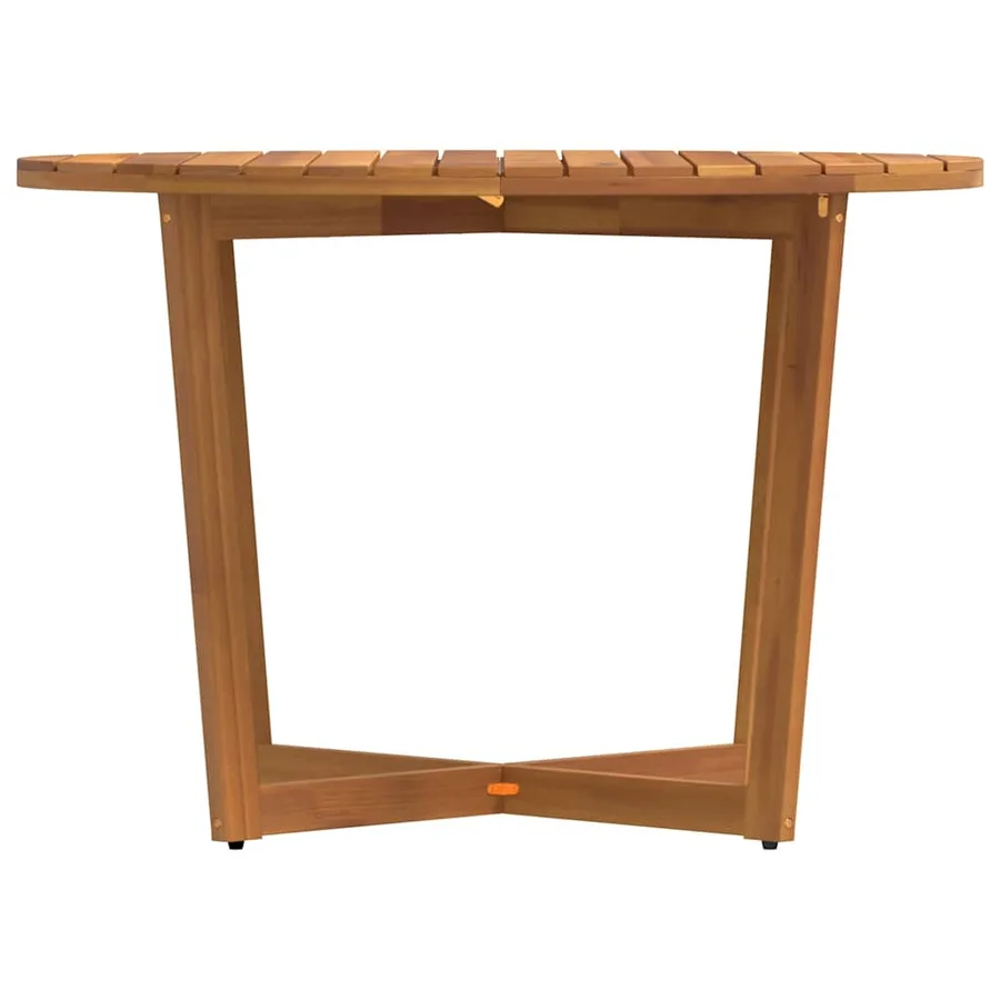 Table de jardin ronde Ø110x75 cm en bois massif d'acacia - 6