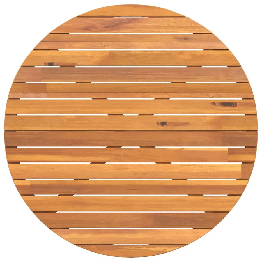 Table de jardin ronde Ø110x75 cm en bois massif d'acacia - 8