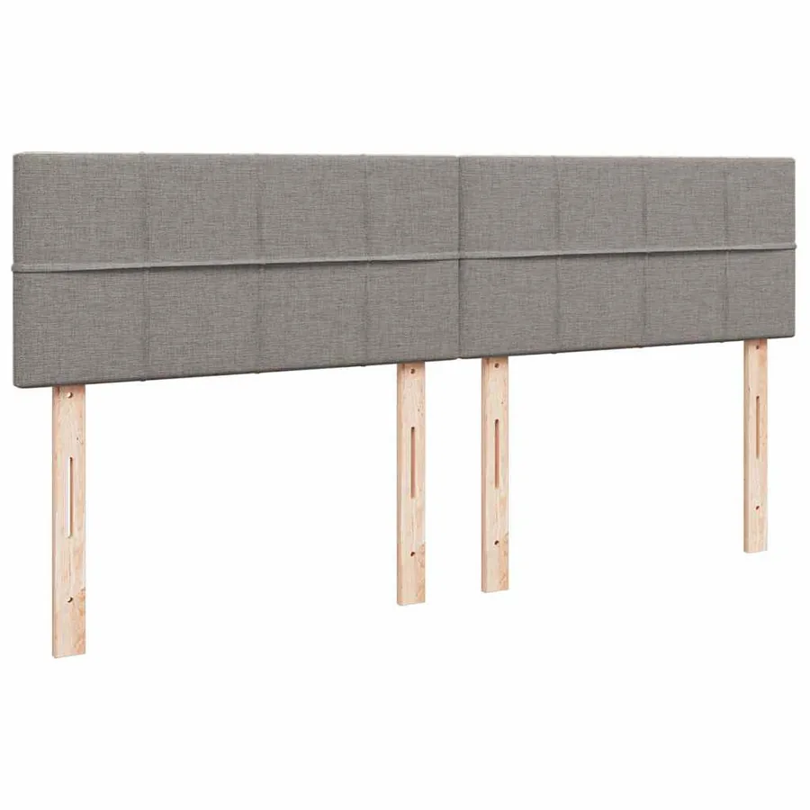 Cadre de lit ottoman avec matelas taupe 160x200 cm tissu - 13