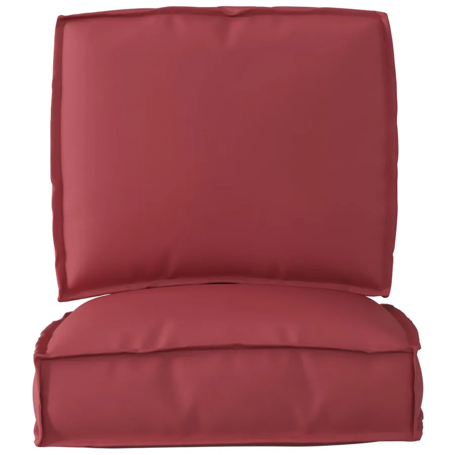 Set de coussins de palette 2 pcs Bordeaux Tissu Oxford - 3
