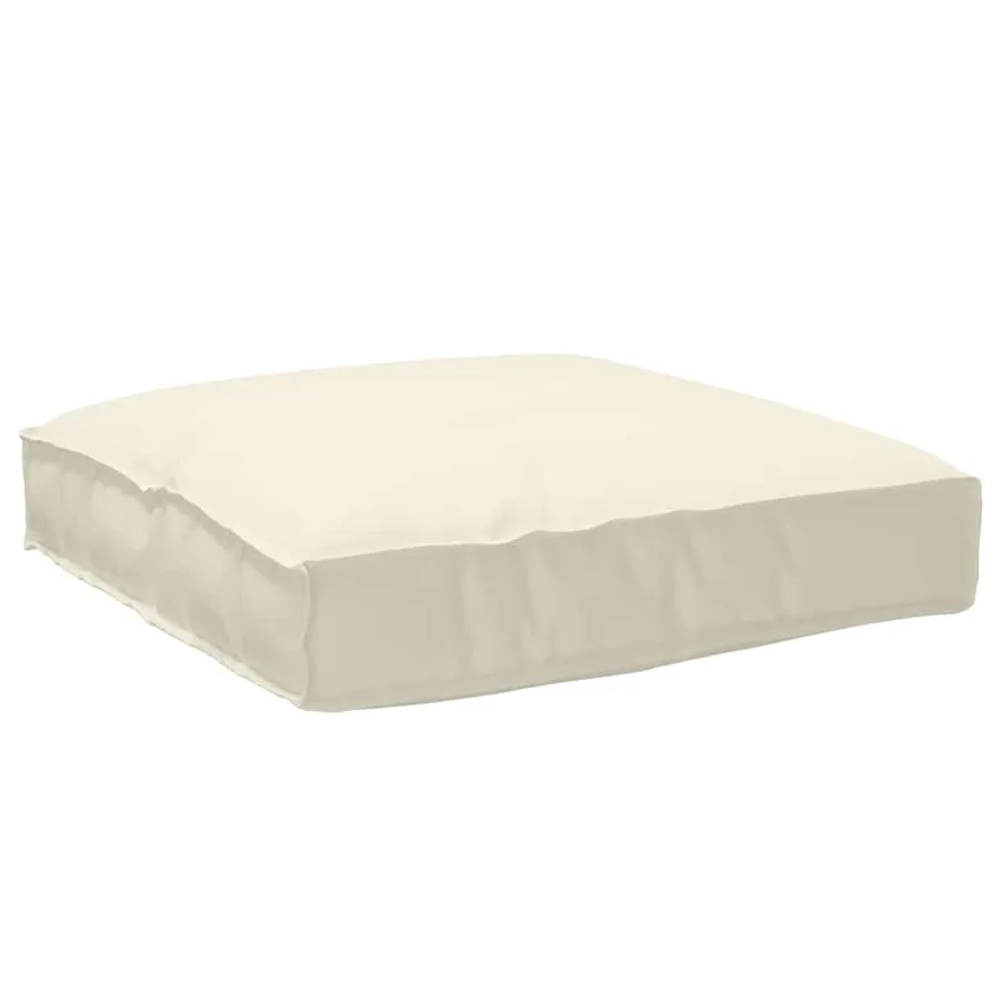 Coussin Crème 80 x 80 x 12 cm Tissu Oxford - 2