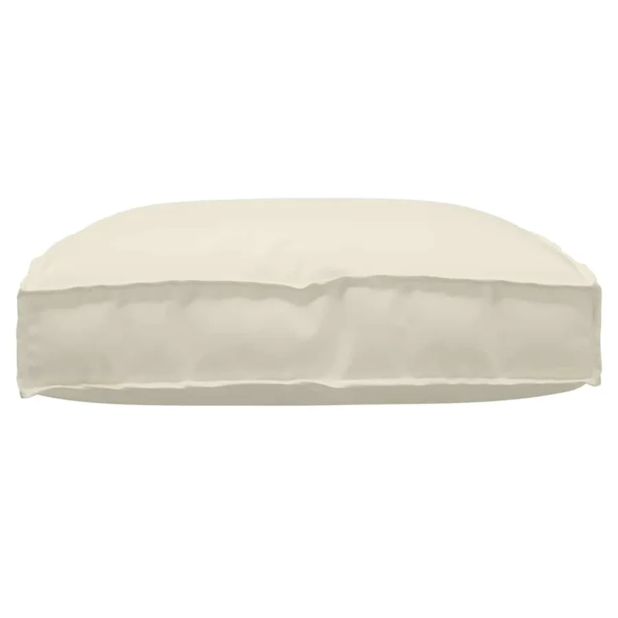 Coussin Crème 80 x 80 x 12 cm Tissu Oxford - 6