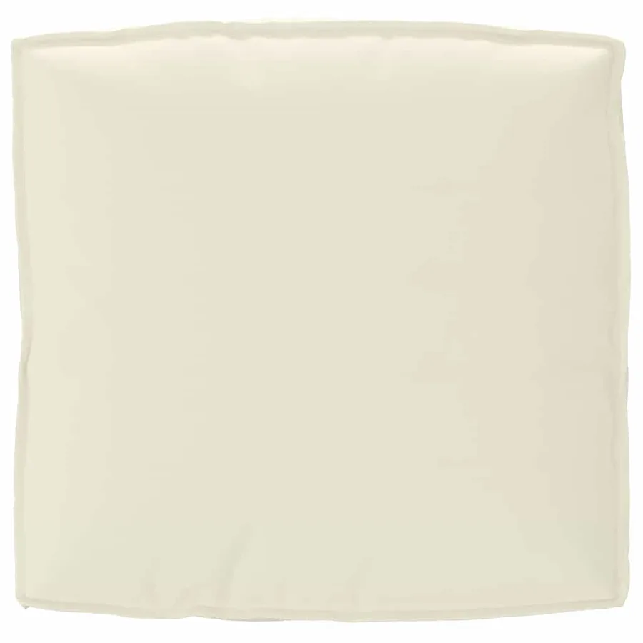 Coussin Crème 80 x 80 x 12 cm Tissu Oxford - 7