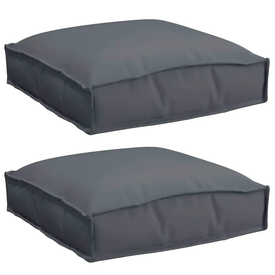 Coussin 2 pcs Anthracite 40 x 40 x 8 cm Tissu Oxford - 2