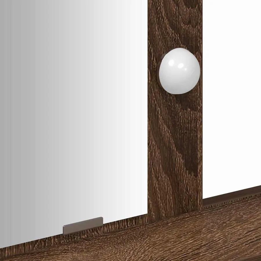 Table de Toilette Marron 100 x 41 x 140 cm Bois d'ingénierie - 9
