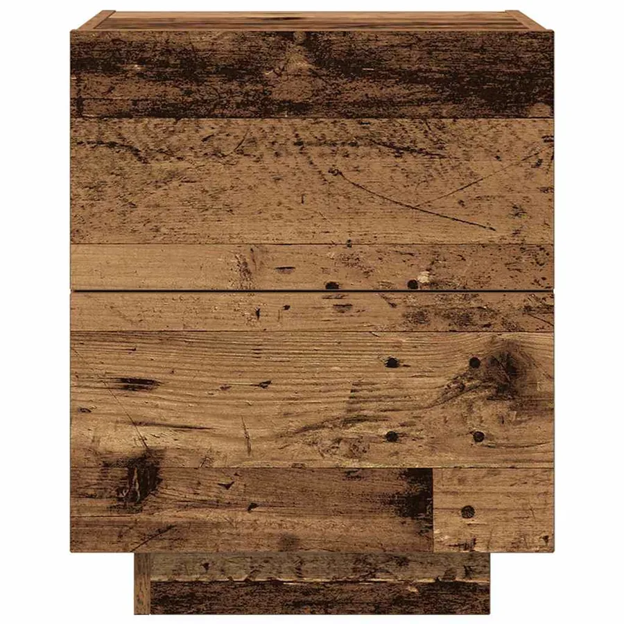 Cabinet de chevet Bois ancien 45 x 40 x 55 cm Bois d'ingénierie - 6