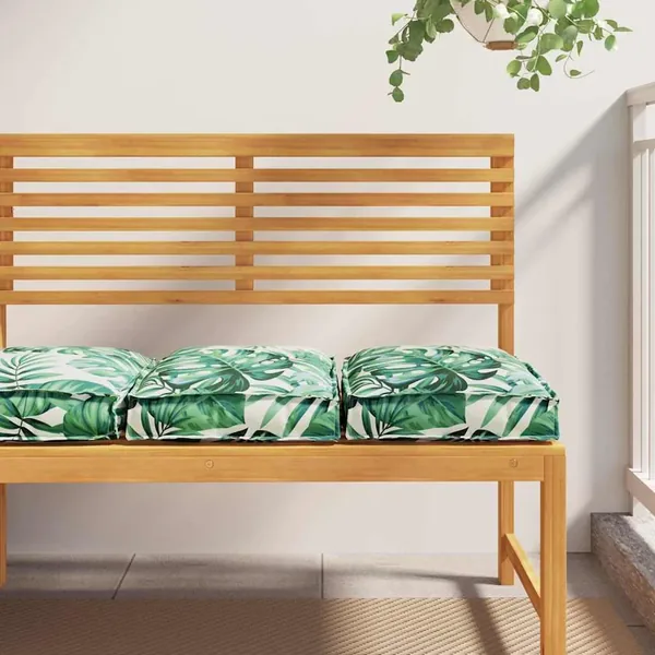 Coussin Feuille 2 pcs Motif feuille 40 x 40 x 8 cm Tissu Oxford