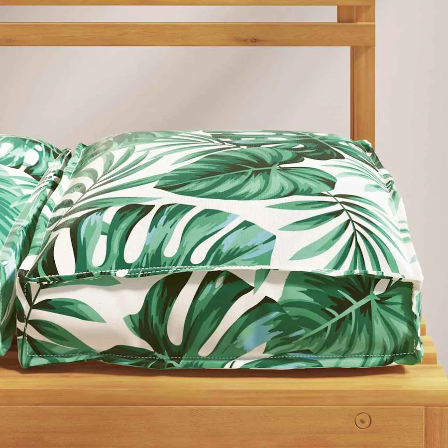 Coussin Feuille 2 pcs Motif feuille 40 x 40 x 8 cm Tissu Oxford - 4