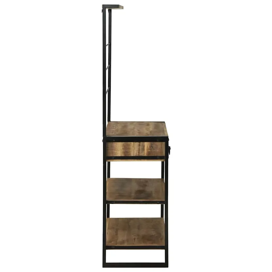 Étagère de cuisine Marron et Noir 80 x 40 x 160 cm - 6