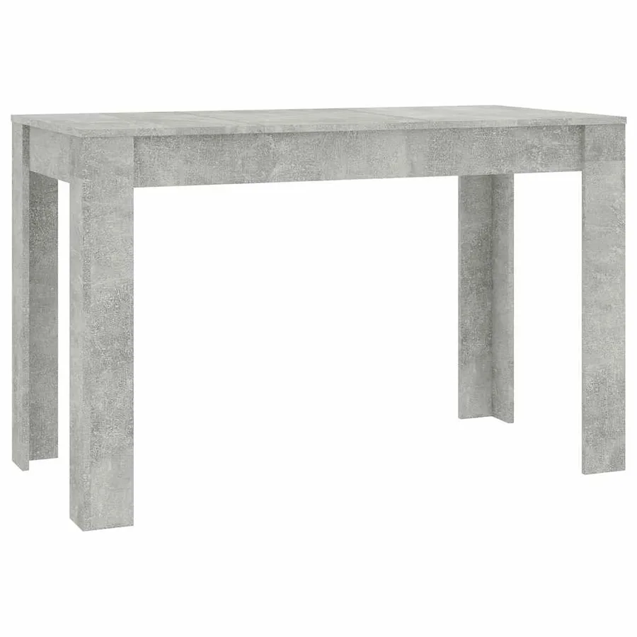 Table à manger Gris béton 120x60x76 cm Bois d'ingénierie - 2