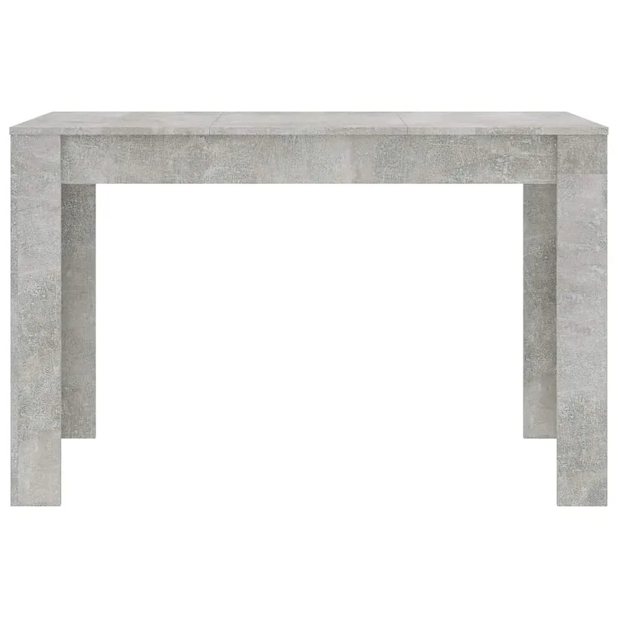 Table à manger Gris béton 120x60x76 cm Bois d'ingénierie - 4