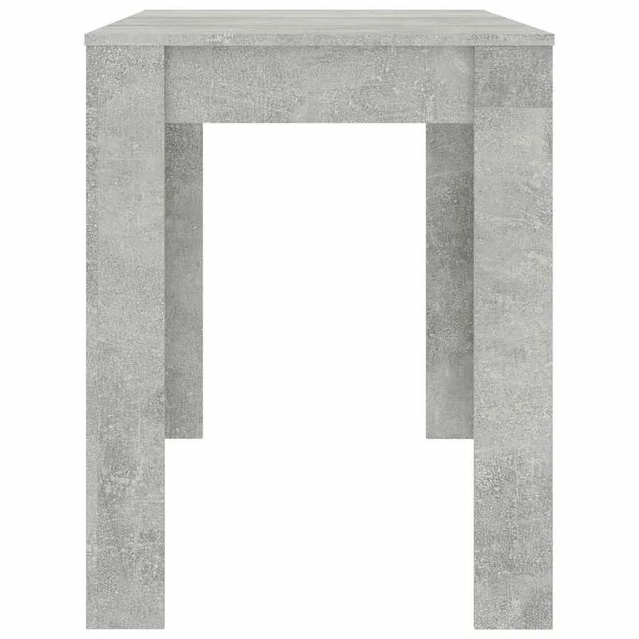 Table à manger Gris béton 120x60x76 cm Bois d'ingénierie - 5