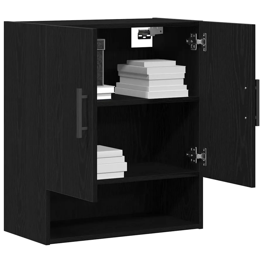 Meuble mural Chêne noir 60 x 31 x 70 cm Bois d'ingénierie - 3