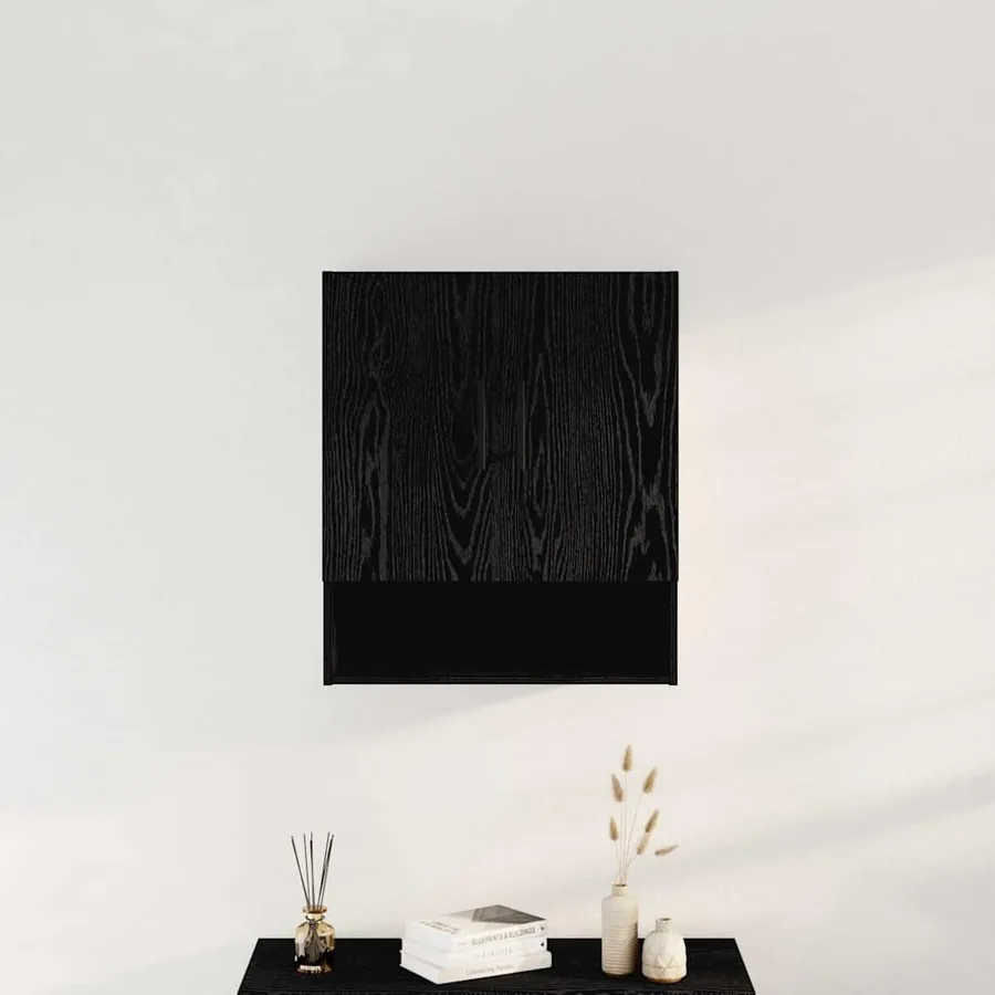 Meuble mural Chêne noir 60 x 31 x 70 cm Bois d'ingénierie - 4
