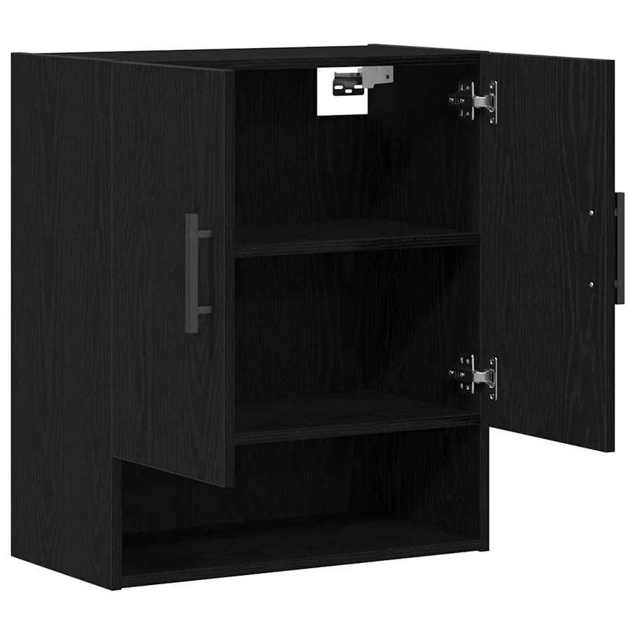 Meuble mural Chêne noir 60 x 31 x 70 cm Bois d'ingénierie - 5