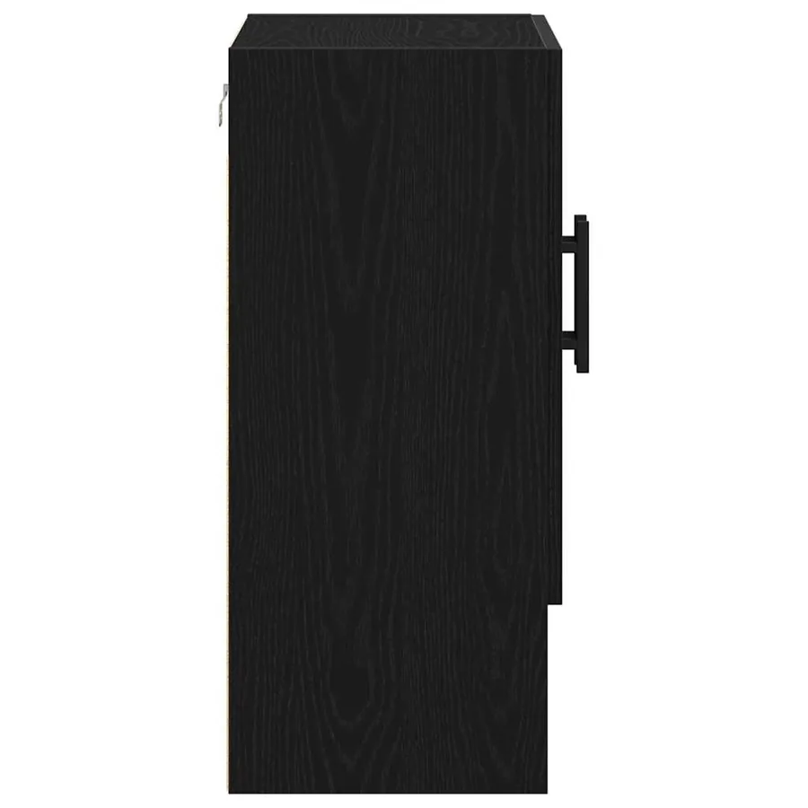 Meuble mural Chêne noir 60 x 31 x 70 cm Bois d'ingénierie - 8