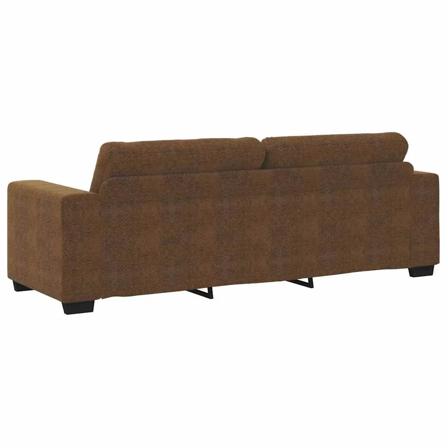 Canapé 3 places marron 180 cm similicuir - 6