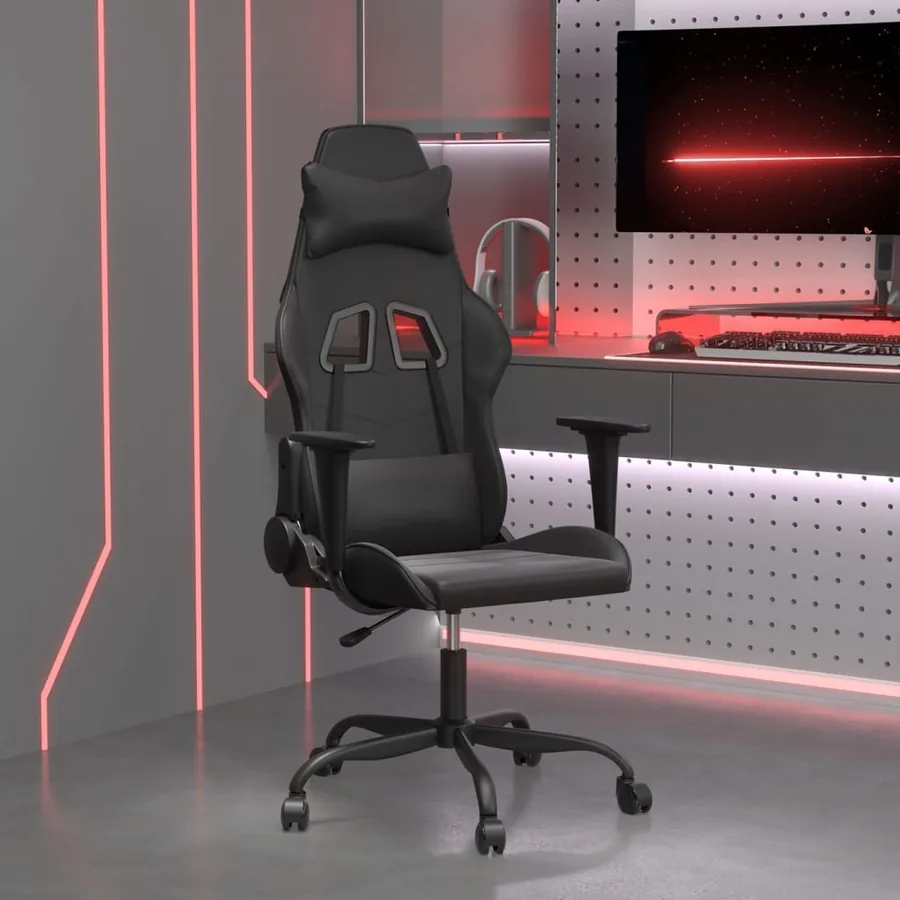 Chaise de jeu Noir Similicuir