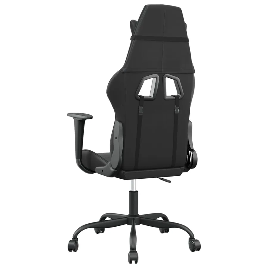 Chaise de jeu Noir Similicuir - 5