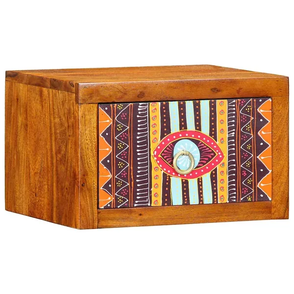Cabinet de chevet avec tiroir Marron 35 x 30 x 22 cm