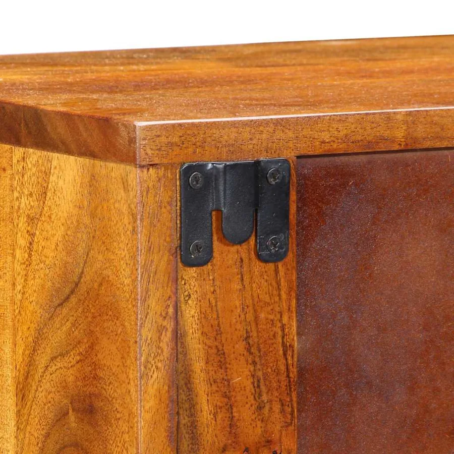 Cabinet de chevet avec tiroir Marron 35 x 30 x 22 cm - 10