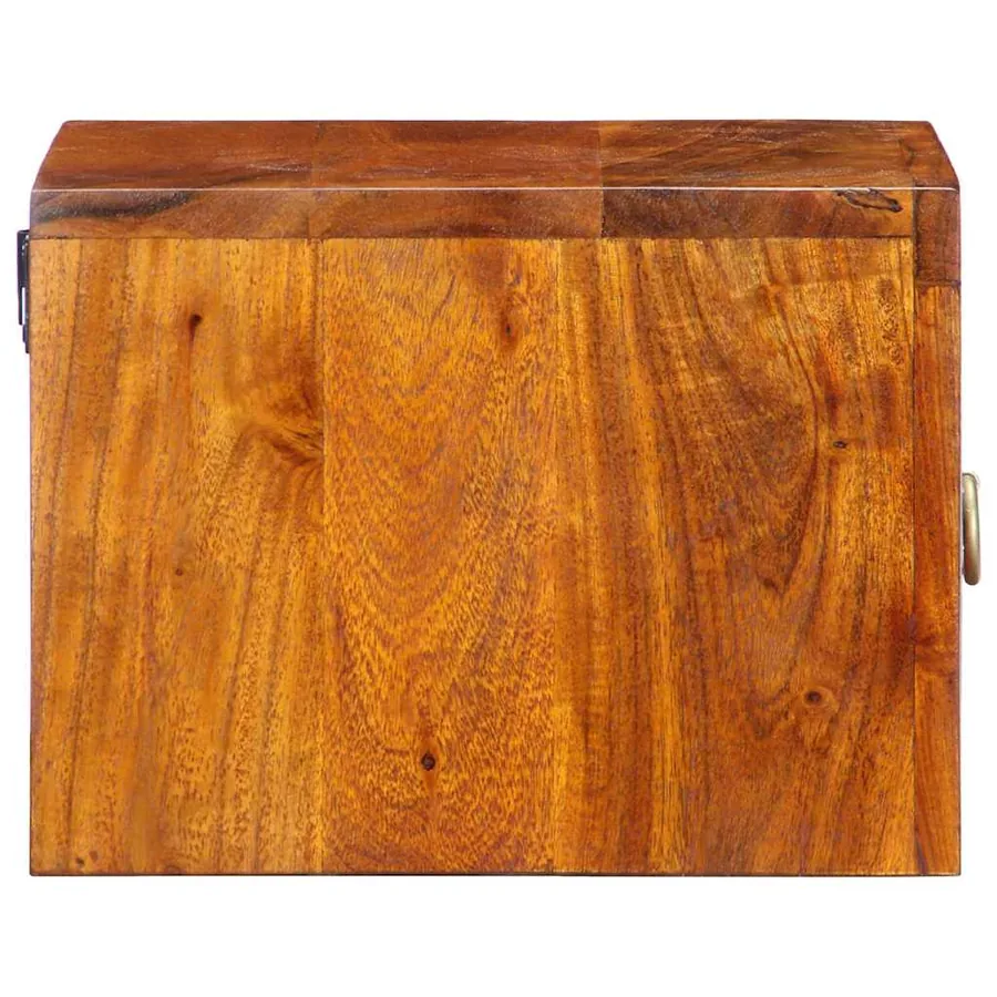 Cabinet de chevet avec tiroir Marron 35 x 30 x 22 cm - 6