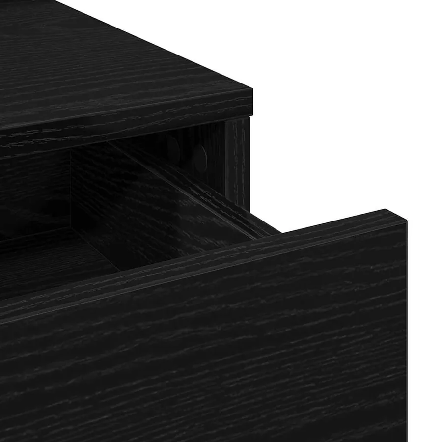 Table de Toilette avec tiroir Chêne noir 100 x 41 x 140 cm - 9