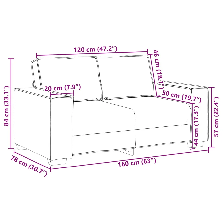 Canapé 3 pcs Gris clair 220 x 80 x 84 cm Tissu en lin mélangé - 13