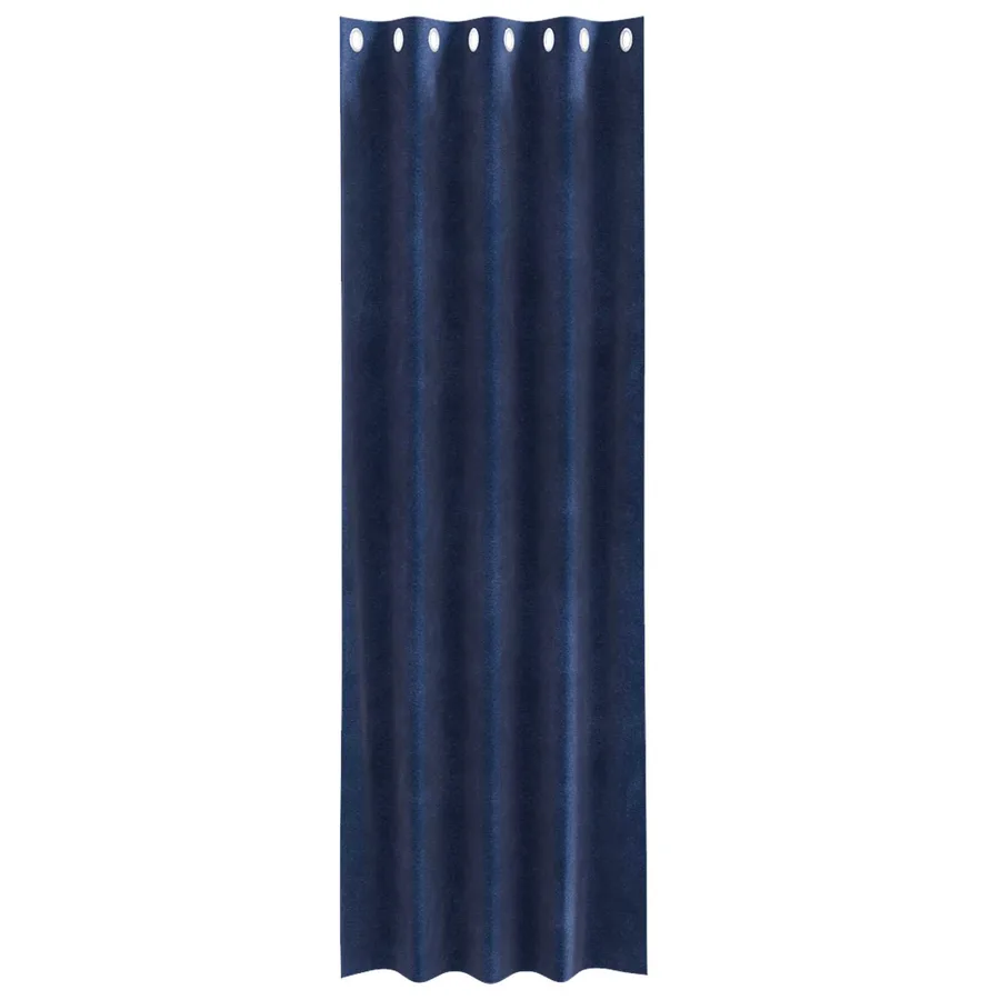 Rideaux occultants 2 pcs Bleu foncé 140 x 260 cm Velours - 4