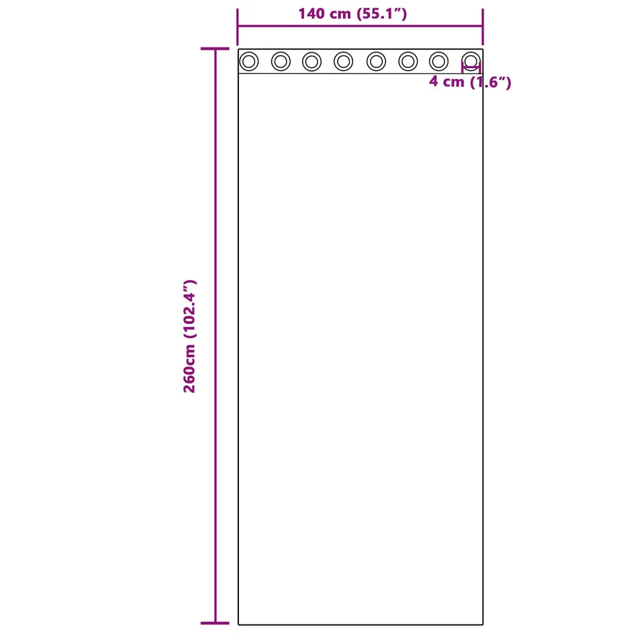 Rideaux occultants 2 pcs Bleu foncé 140 x 260 cm Velours - 9