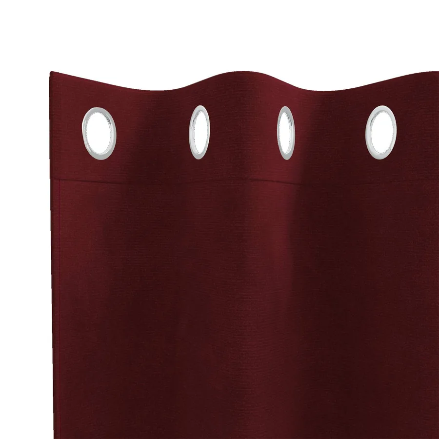 Rideaux occultants 2 pcs Bordeaux 140 x 225 cm Velours - 5